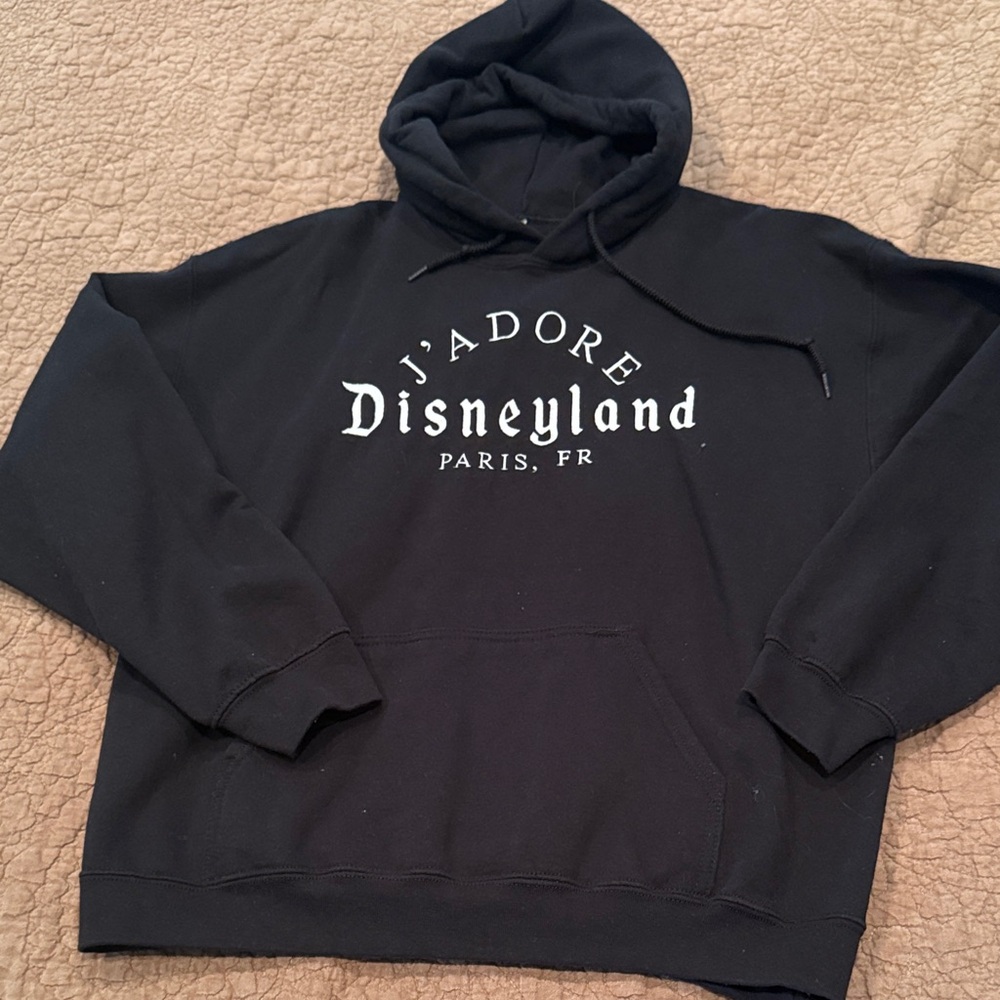Disney J'Adore Disneyland Paris Black Hoodie